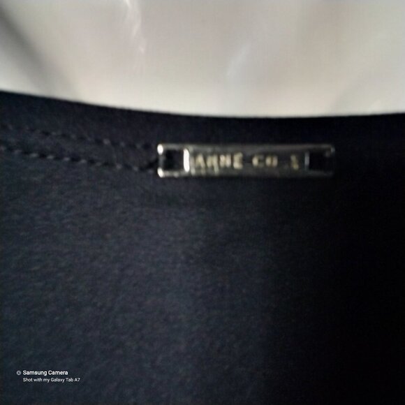 Anne Cole Signature 1 Pc. Black W/Silver O-Ring Front Maillot Swimsuit NWT Med - Picture 7 of 7